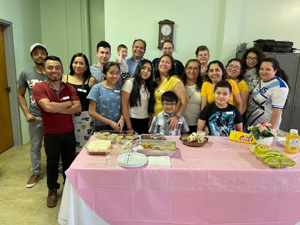  The Hispanics who attended the first ESL Class Fellowship at Bethany